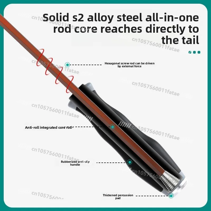 

S2 Alloy Steel Hardened Magnetic Industrial Extended Shank Screwdriver