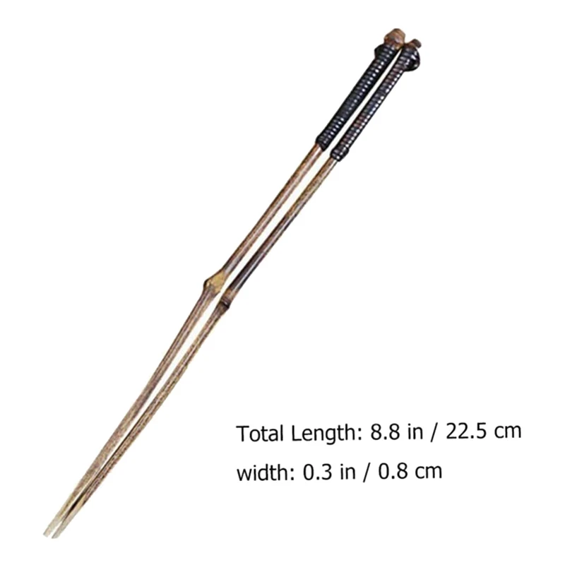 N85R-1 Pair Long Bamboo Chopstick Reusable Chopsticks Sushi Chopsticks Hot Pot Chopsticks Anti- Slip Chopsticks Tableware