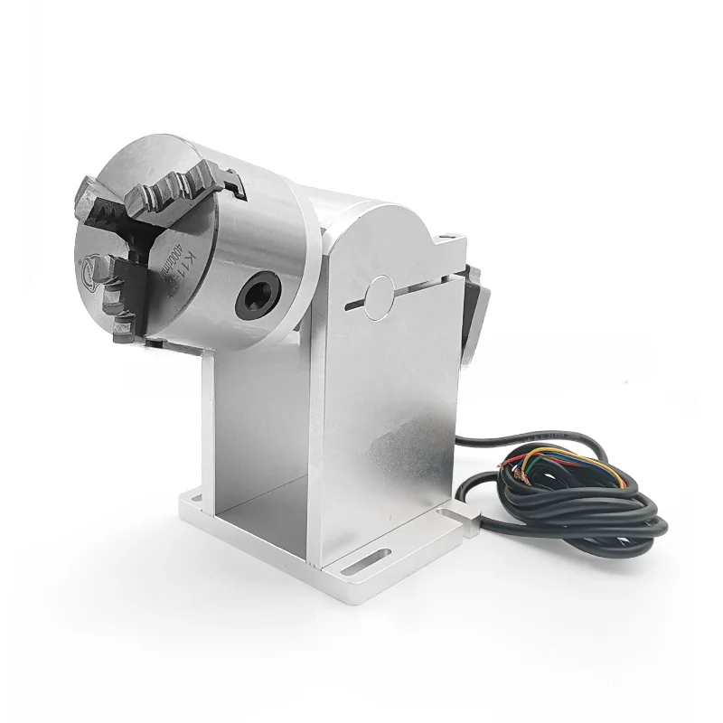 For LY D80 D100 3 Claws Rotary Axis Diameter 80mm 100mm Max For Fiber Laser Carving Engraving Marking Machine Use Short