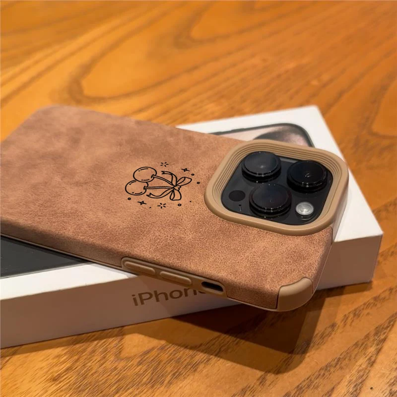 Niedliche Minimalistische Kirschschleife Handyhülle für iPhone 16 Hüllen iPhone 17 Pro Max 13 11 12 15 14 16 Plus XS X XR Stoßfeste Fallschutz-Hülle – Detail 9