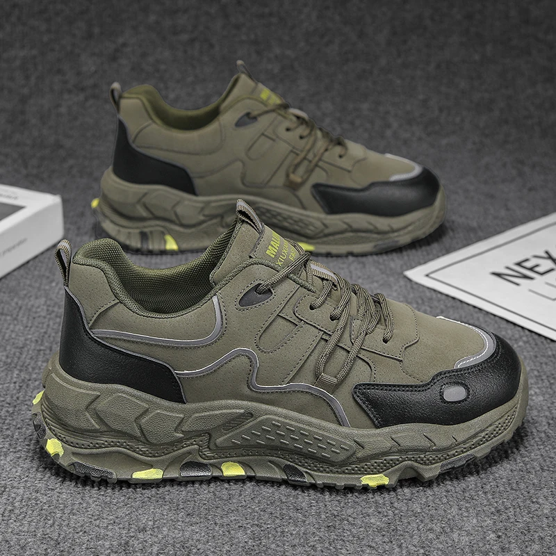 

Thick Sole Heightened Breathable Mesh Men's Footwear 2025 Autumn New Men Casual Shoes Comfortable Anti Slip Outsole Man Sneakers
