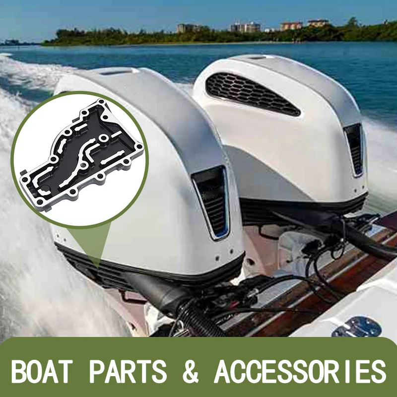 

63V-41113 Наружная крышка цилиндра для подвесного мотора Yamaha 2T 9,9HP 15HP Крышка выхлопной системы Parsun Hidea Seapro HDX 63V-41113-00