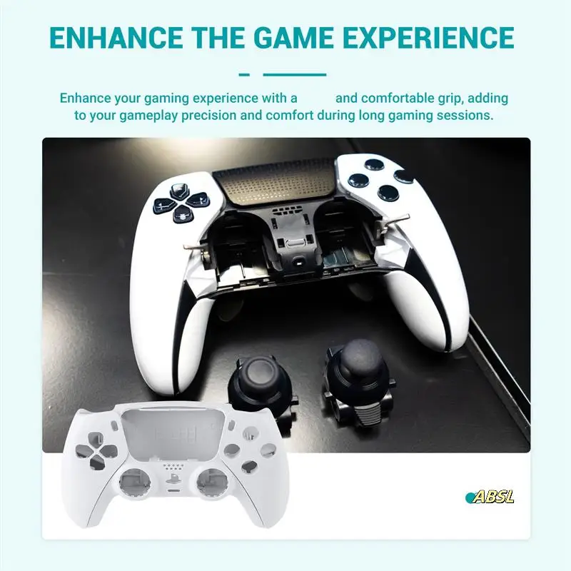 

4X Repair Part For PS5 BDM-010 Controller Housing Shell Game Controller Shell Cover With Buttons White
