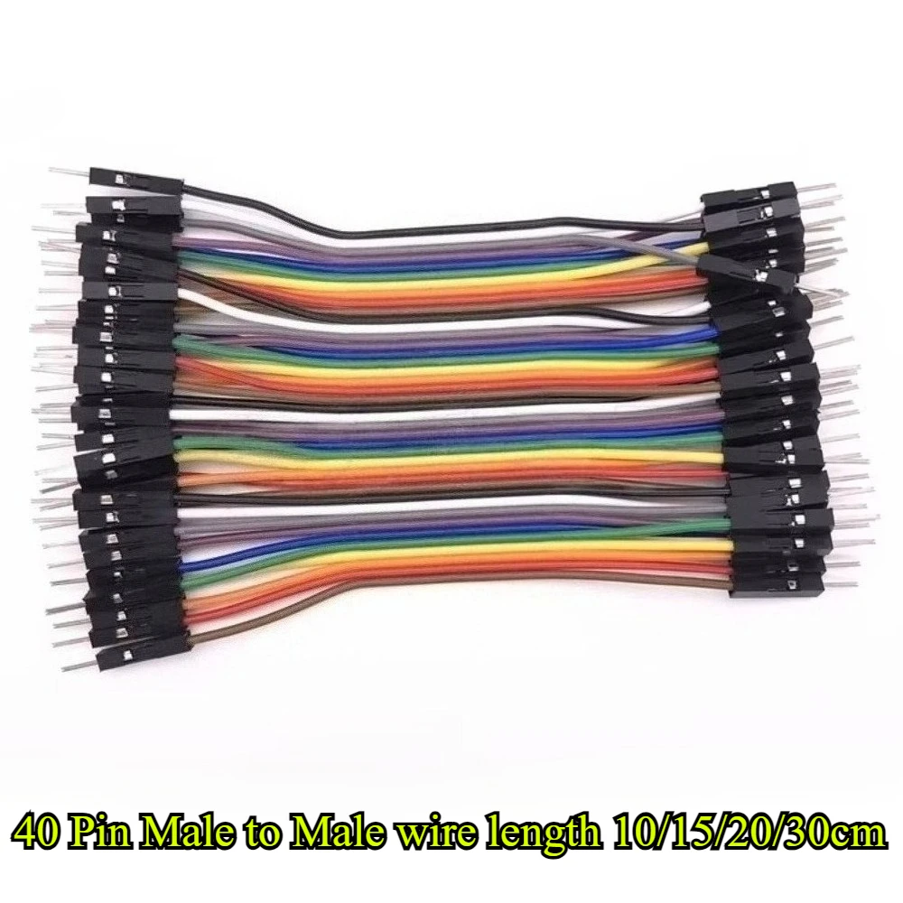 40 دبوس اللوح سلك كابل قافز ذكر إلى ذكر/أنثى إلى أنثى/ذكر إلى أنثى كابل الشريط لاردوينو لتقوم بها بنفسك 10/15/20/30 سنتيمتر #2