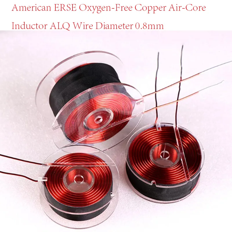 1pcs 100% Original American ERSE Wire diameter 0.8mm oxygen free copper hollow core inductor ALQ frequency divider dedicated