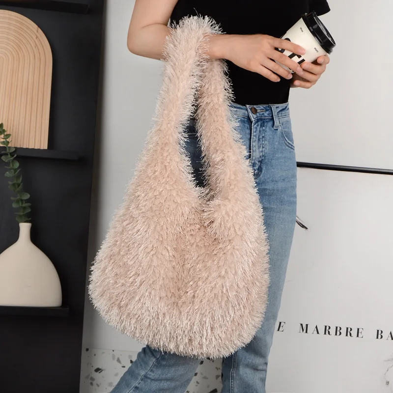 حقيبة كتف نسائية عصرية من القطيفة ذات سعة كبيرة حقيبة كتف رسول حقيبة كروس حقائب يد كاجوال