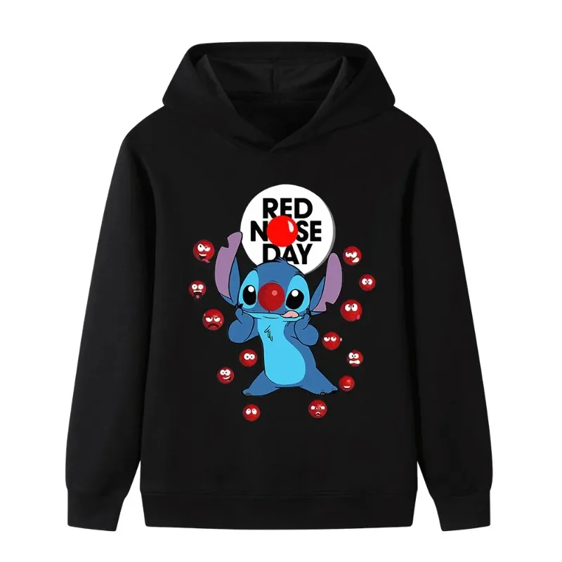 سترة رياضية بقلنسوة كاواي ديزني ليلو وستيتش اللطيفة للأولاد والبنات، بلوفر عصري وكاجوال للخريف والشتاء للأطفال #5