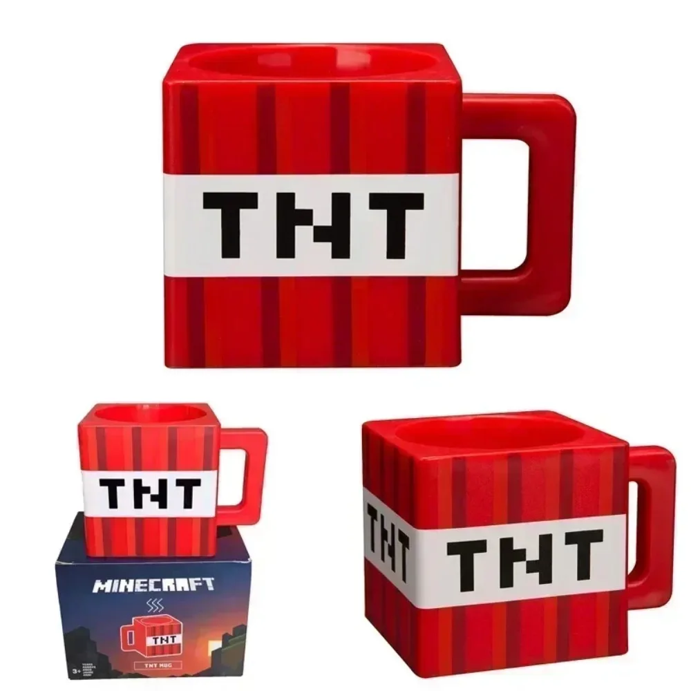 Taza de Minecraft 3D, 230 ml de capacidad, TNT, coolie fear Block, Grassland, cerdo rosa y caballo, Alex, novedad