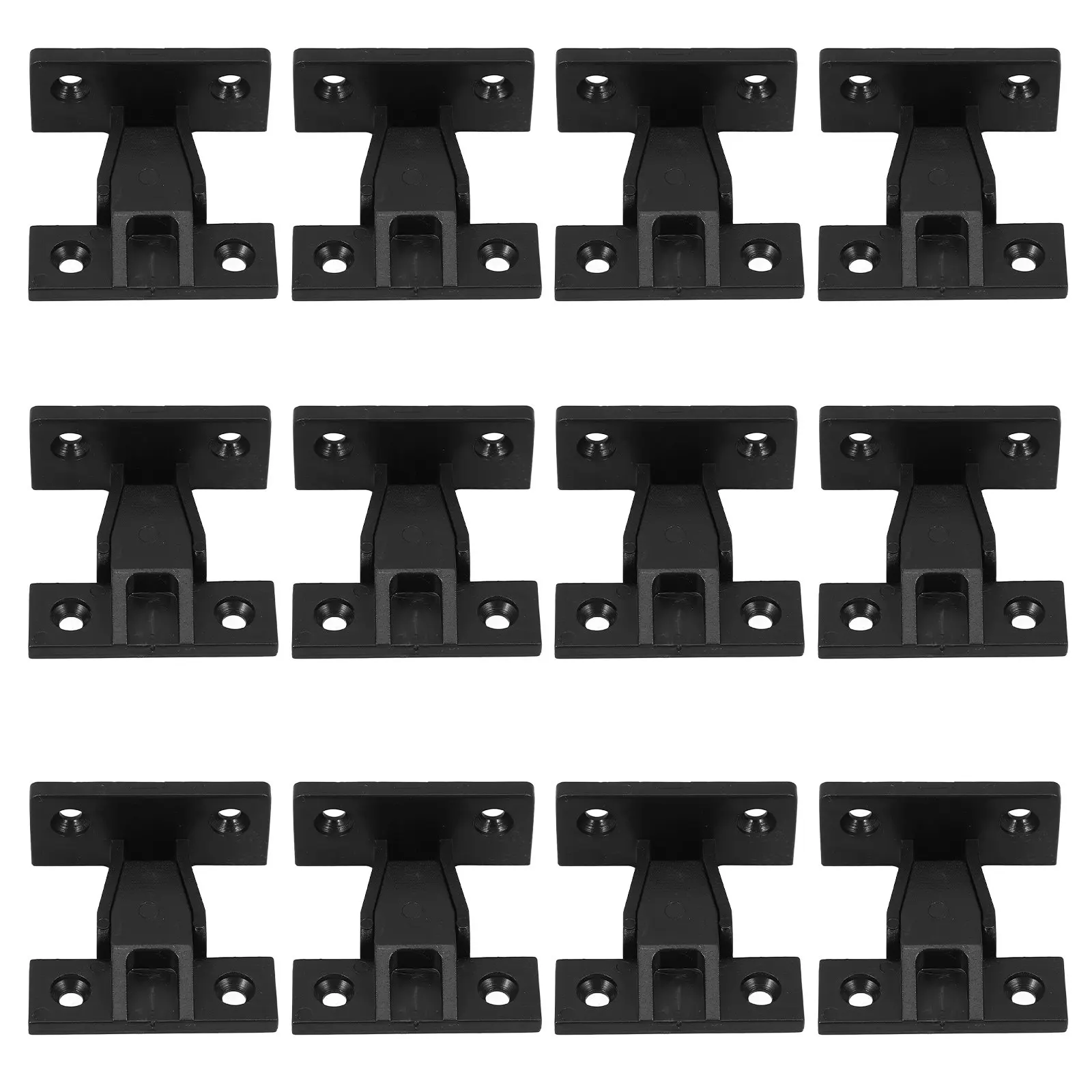 12Set Roman Column Buckle Connector Plastic Clips Adjustable False Front Cabinet Bracket Furniture Suspension Support Wall