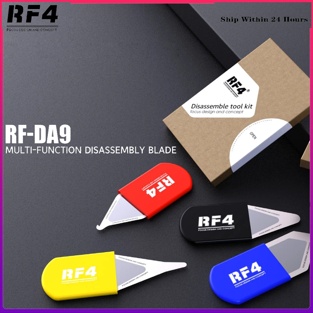 

4PCS/LOT RF4 Multi-function Disassembly Blade Ultra-thin Steel Opening Pryer Teardown Piece Edge Screen Metal Pry Bar