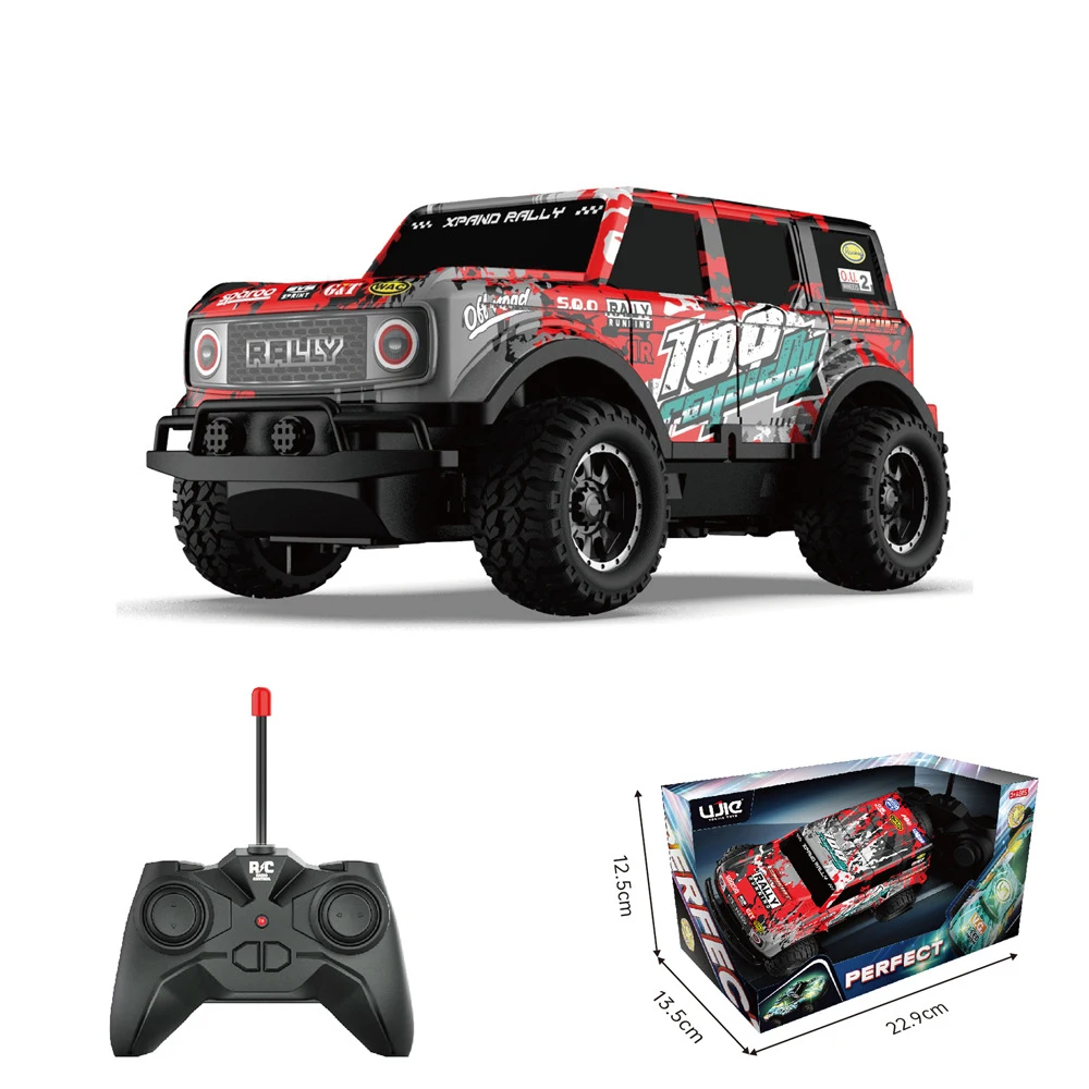 2.4G Mini RC Car High Speed Led Lights 20km/h Off Road Racing Vehicle 2WD Radio Remote Control Stunt Truck Climbing Kids Toys