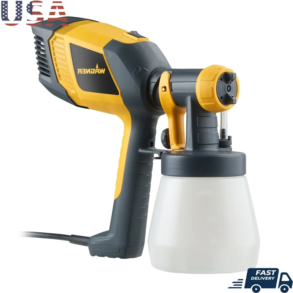 

Control Spray Double Duty HVLP Stain Sprayer Handheld Adjustable Flow Durable Easy Clean Decks Fences Outdoor Furniture Projects