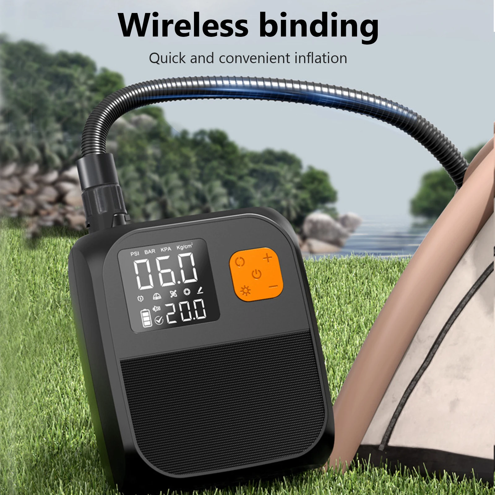 SUP Air Pump Rechargeable Electric Paddle Board Pump 25PSI for Inflatable Stand Up Paddle Board Kayaks Boats