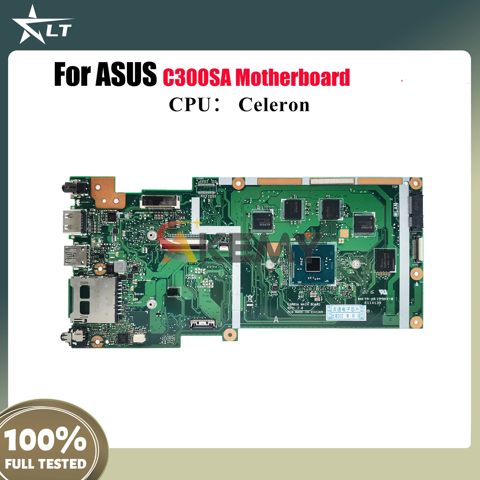 

C300SA Материнская плата для ноутбука ASUS Chromebook C300S C300SA Материнская плата для ноутбука с процессором Celeron 100% тестирование ОК быстрая доставка stk