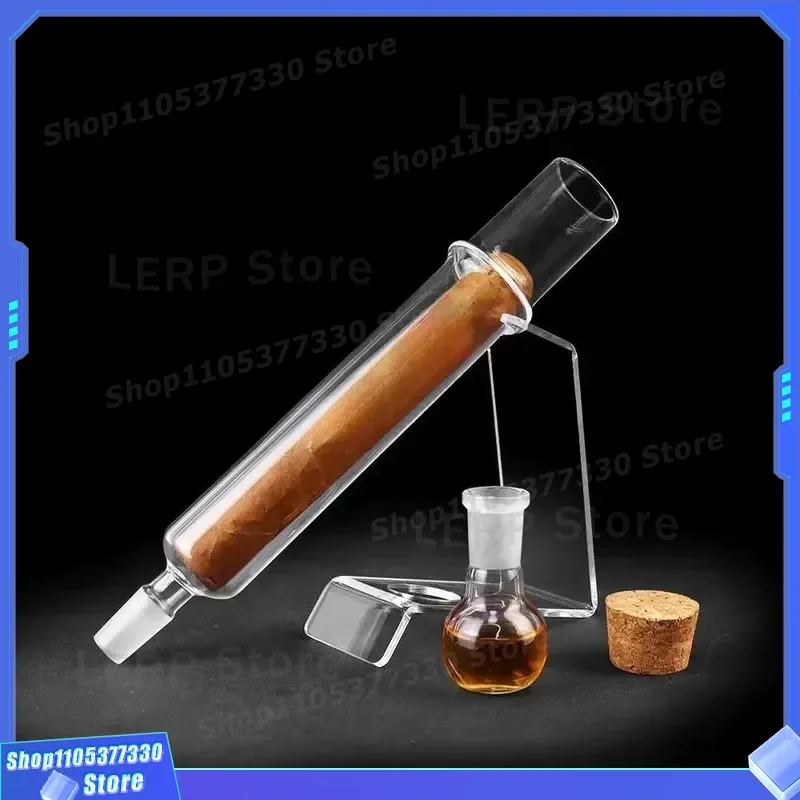 Portable Glass Cigar Humidor Tube with Alcohol Sealing for Moisturizing and Flavor Enhancing Injection Seasoning Maintenance