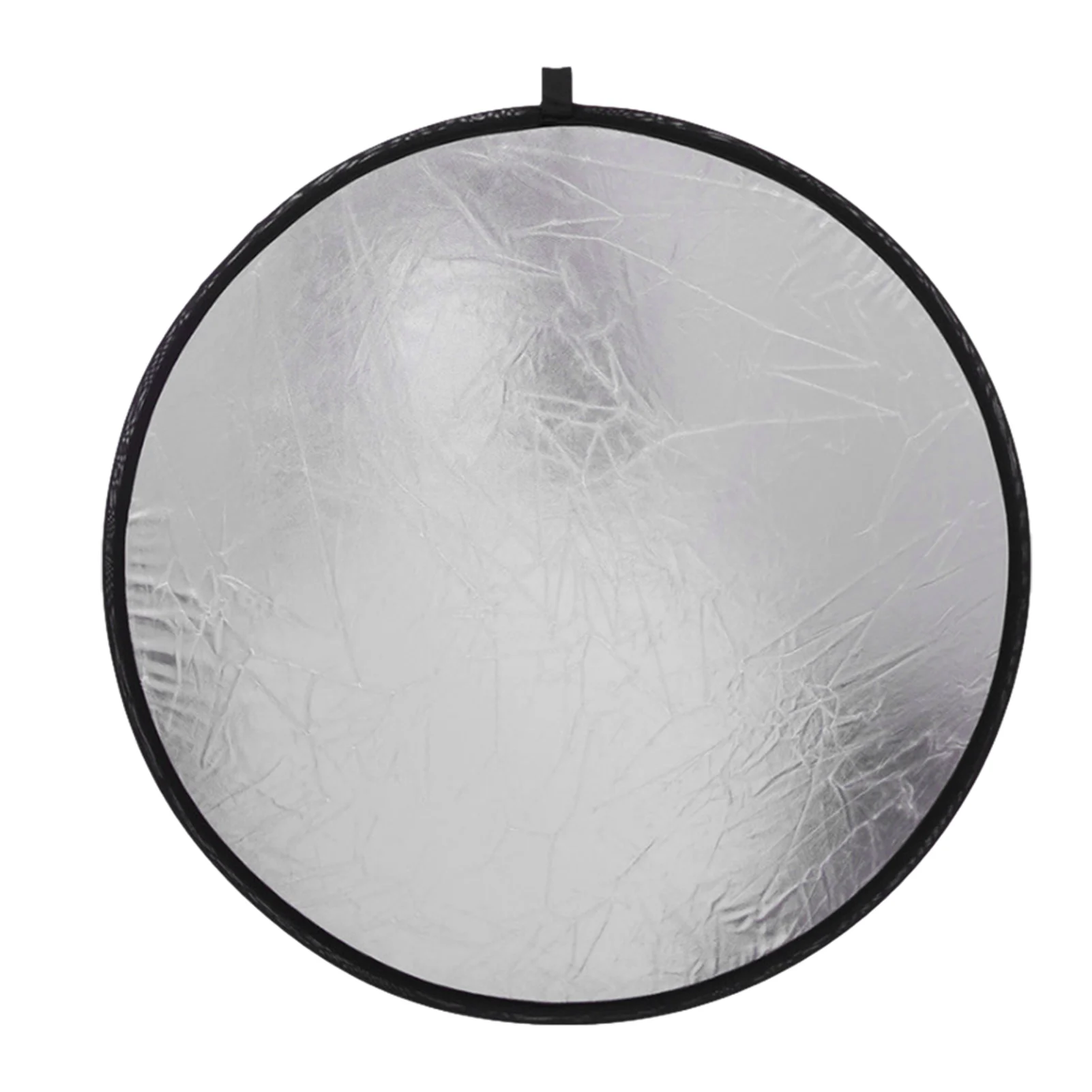 Reflector de estudio fotográfico 2 en 1, disco portátil plegable de 30cm/12 pulgadas, color blanco y plateado