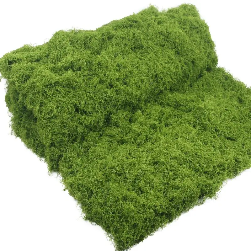 1Pcs Durable No Watering Fake Moss Lawn Lifelike Realistic Simulation Moss Sheet Living Room DIY Artificial Grass Rug