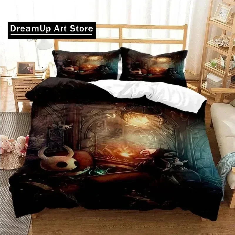 New Hollow Knight Fashion Bedding Set Boys Girls Twin Queen King Size Duvet Cover Pillowcase Bed boys Adult Bedroom