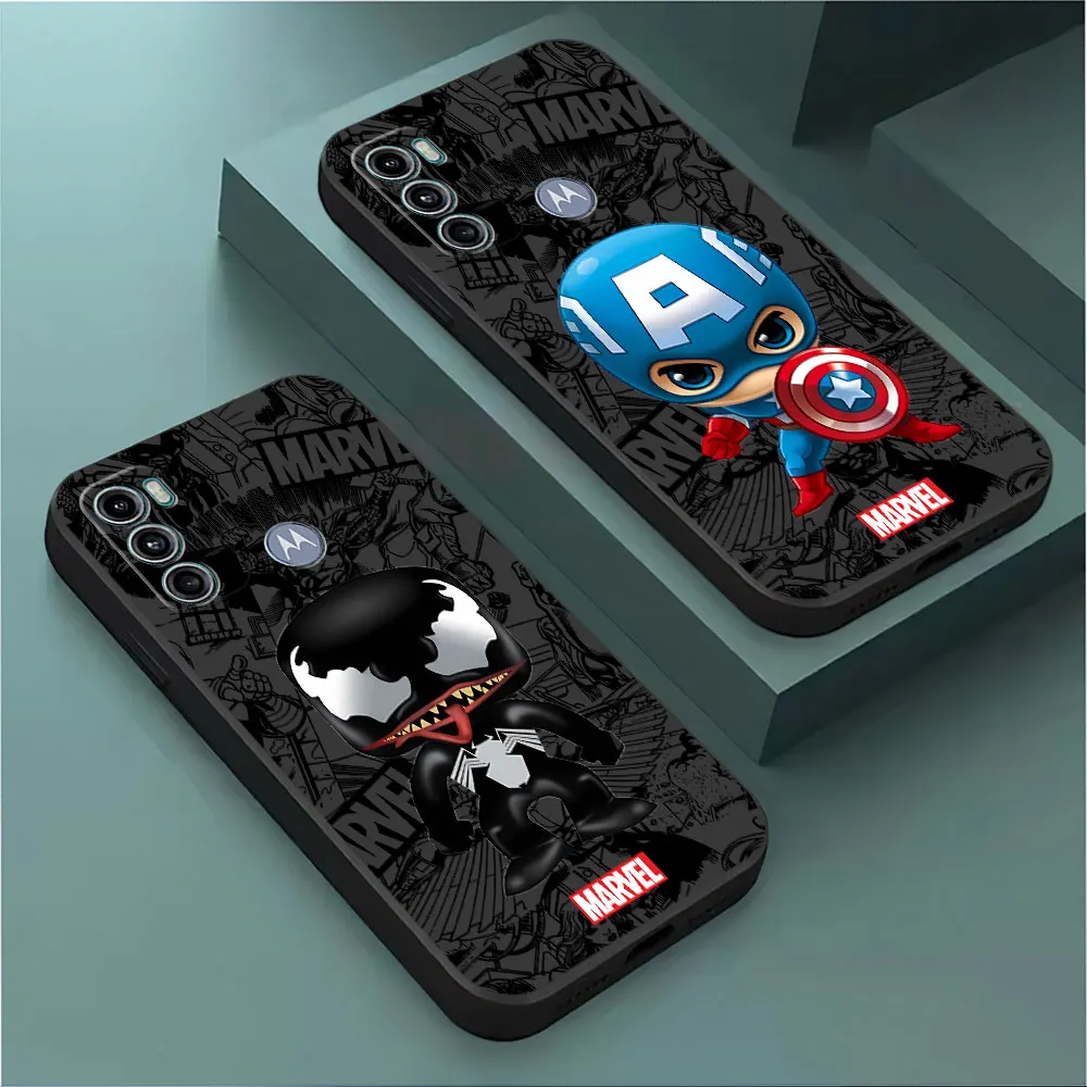 Phone Case for Motorola Moto G30 G52 G60 G50 4G G60S G53 G73 G22 G9 Play G31 G71 G72 G51 5G G32 G200 Marvel Ironman Venom Cover