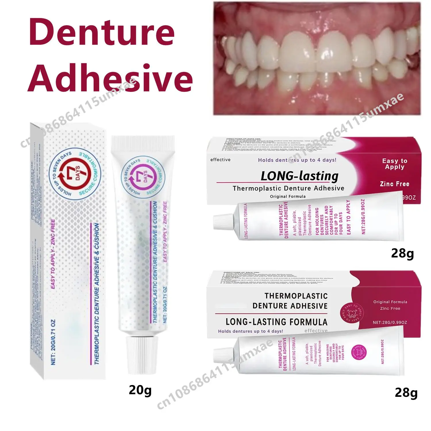 

Denture Fixing Adhesive Improve The Comfort Of Denture Wear Prevent Denture Loosen Thermoplastic Adhesive Falseteeth Solid Glue