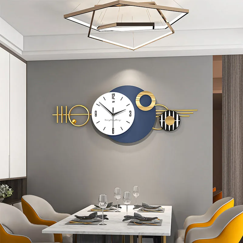 

Xxl Light Luxury Wall Clock Minimalist Unique Long Battery Powered Wall Watch Creative Personalized Reloj De Pared Home Decor