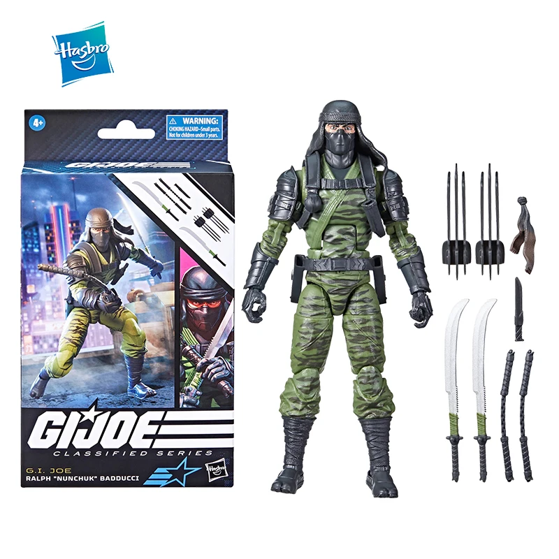 

В наличии Оригинальная фигурка Hasbro G.I.JOE классифированная серия Ralph нунчук Badducci Аниме Фигурка модель игрушка украшения подарки