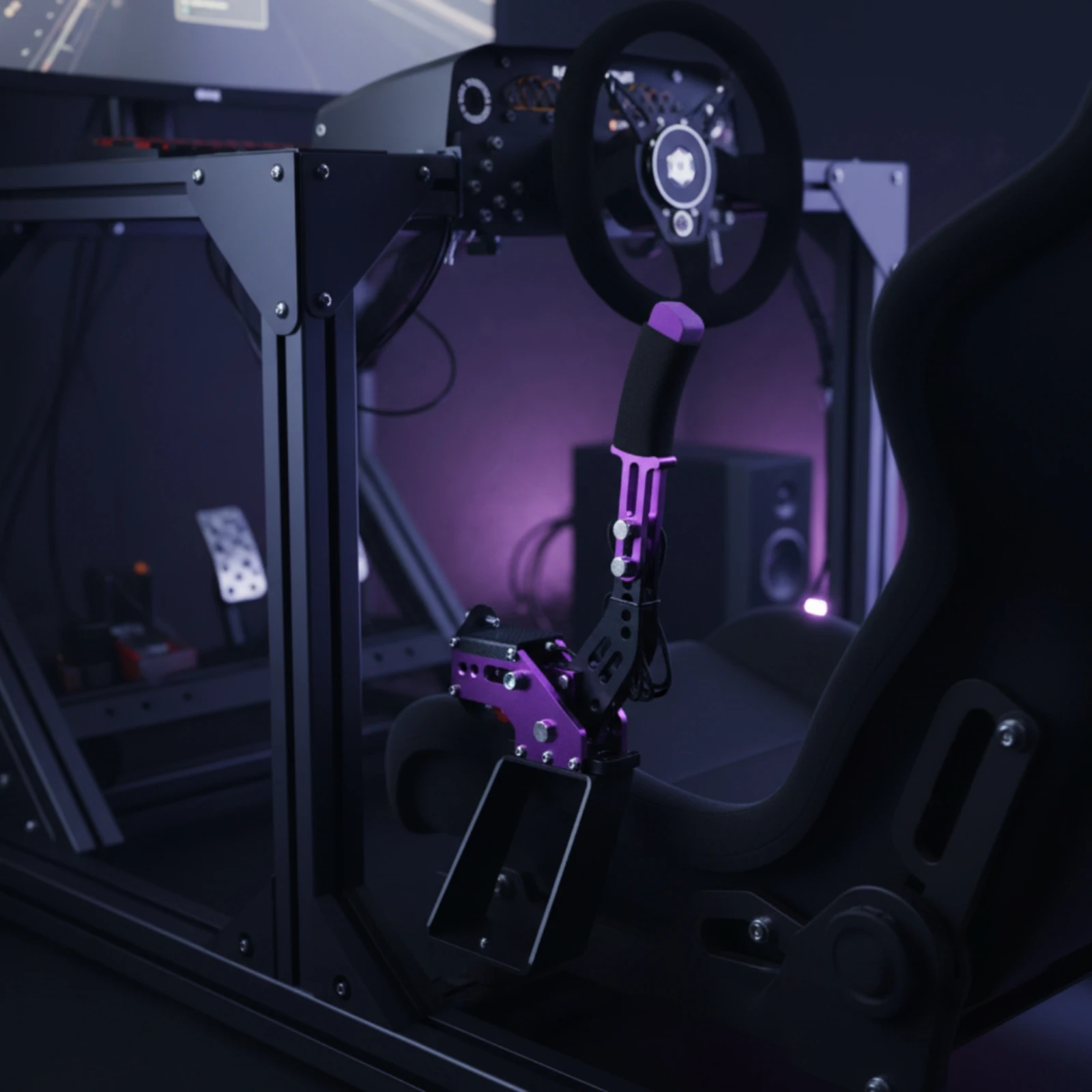Handbrake Lever Metal Racing Game Gear Desk Mount Stable for Gamers, Gaming Rigs