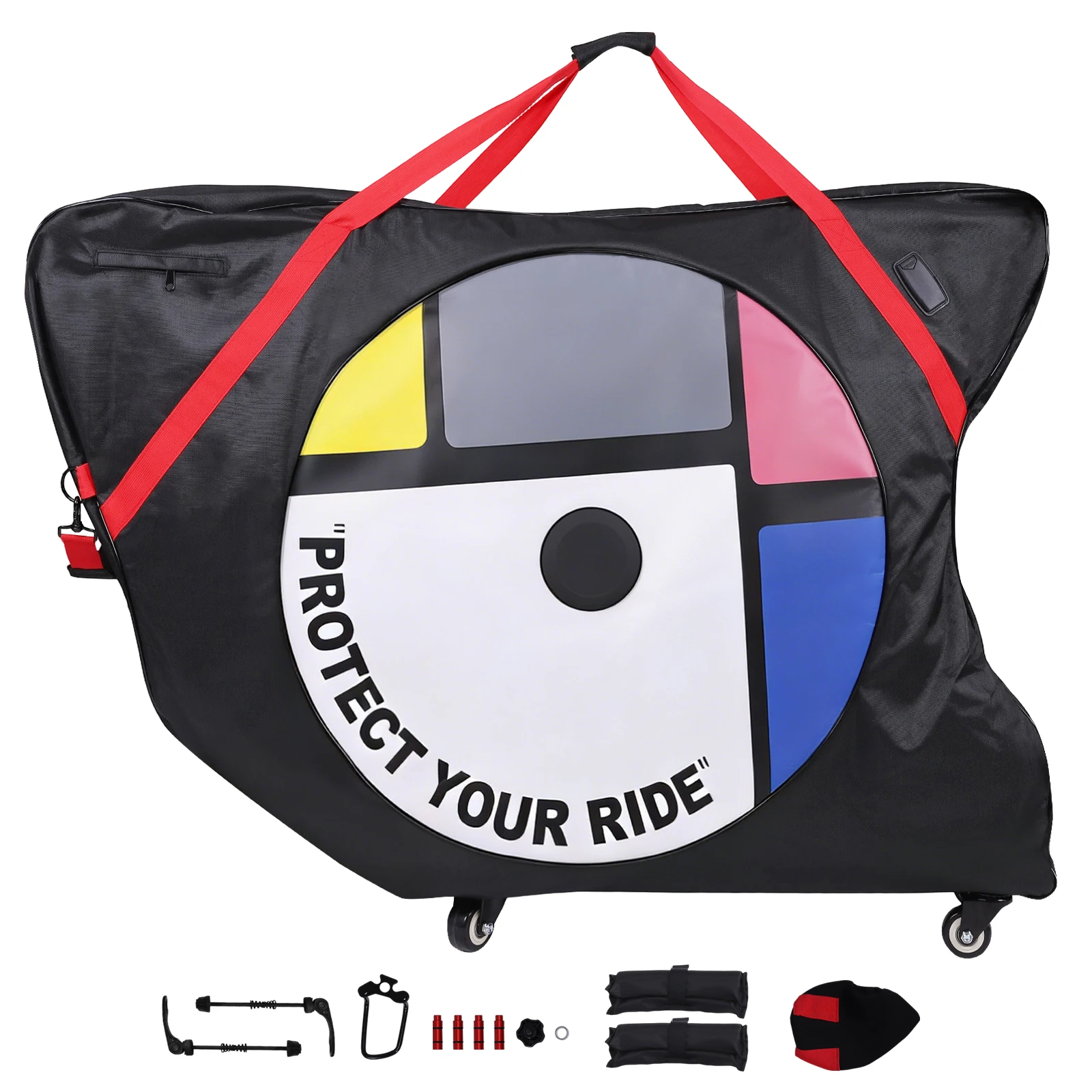 

Сумка для переноски велосипеда из ткани Оксфорд 1680D, сумка для транспортировки и упаковки велосипедов для горных, шоссейных и электрических велосипедов