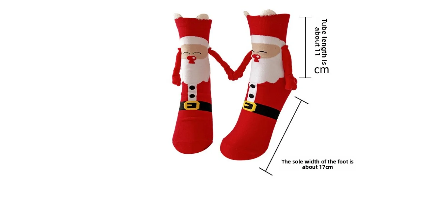 Christmas Socks Thin Autumn and Winter Cotton Socks Magnetic Magnet Hand Socks Halloween Socks Men and Women