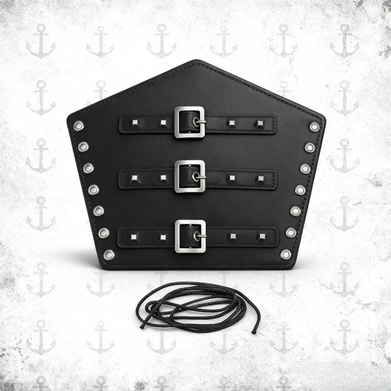 Medieval Leather Bracers Vintage Warrior Style Arm Guards LARP Costume Accessory