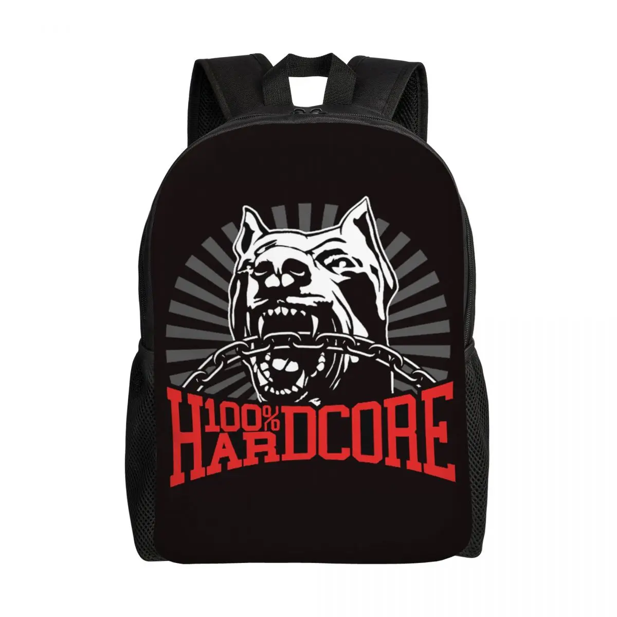 Custom H-Hardcores Dog Music Backpack for Women Men College School Students Bookbag Fits 15 Inch Laptop Music Festival Bags