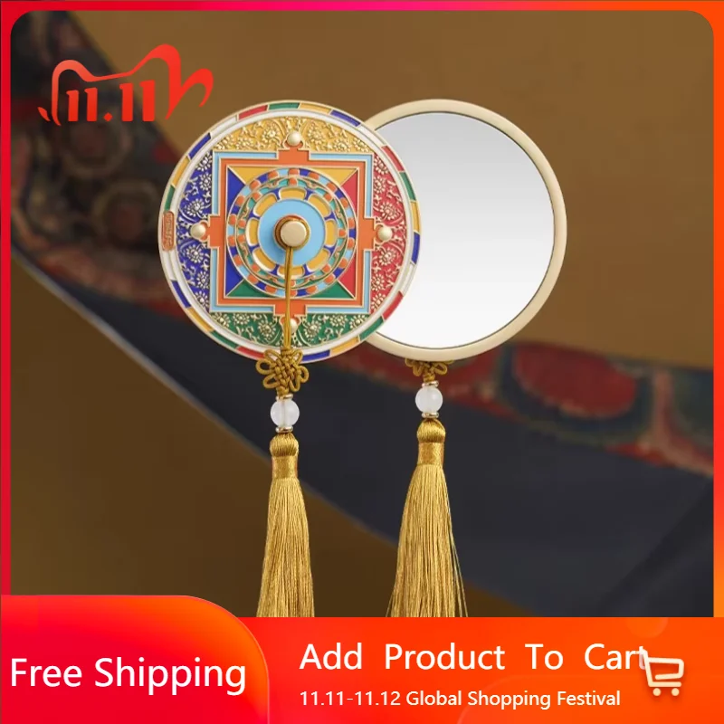 

Chinese Style Living Room Mirror Blocks Portable Luxury Creative Mirror Blocks Art Cool Espejos Decorativeos Household Products