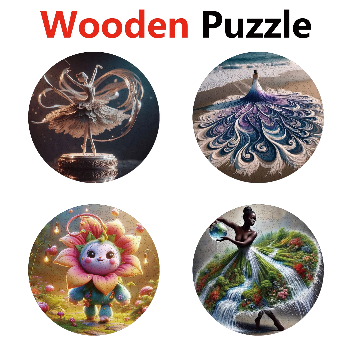 

Ballet Dance Flower Beauty Animal Puzzles High Quality Jigsaw Puzzle Wooden Puzzle Best Christmas Gift
