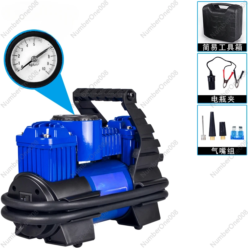 Digital Display of Portable Tire Pump for Car Charge Pump Double Cylinder High Pressure Car Car