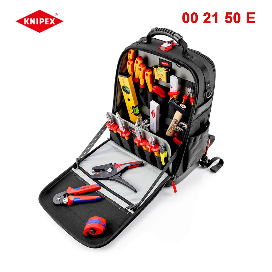 KNIPEX 22PCS Electric Tool Backpack Insulated Tool Kit with Bag VDE Approved 00 21 50 E