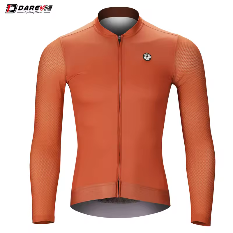 DAREVIE Cycling Jersey Long Sleeve Pro Aero Small Size 3D Bubble Mesh Cycling Jersey Men Women Breathable Man Cycling Maillot - Image 8