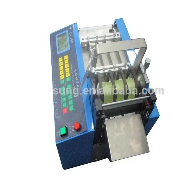 YS-100 Factory price ys-100w tube cutting machine /hot knife rope heat shrink tube cutting machine