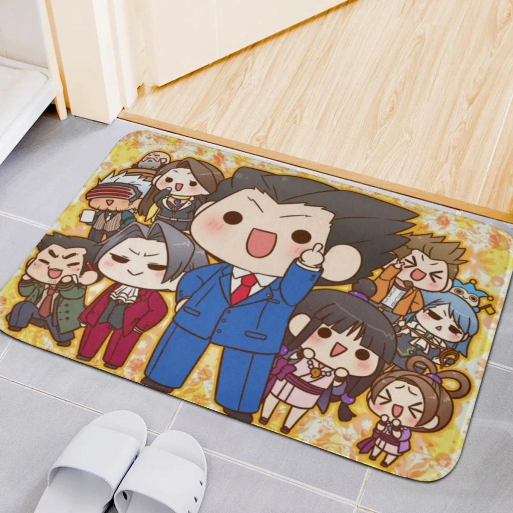 

Home Carpet Rug Bathroom Ace Attorney Mat Retro Multiple Choice Living Room Kitchen Non-Slip