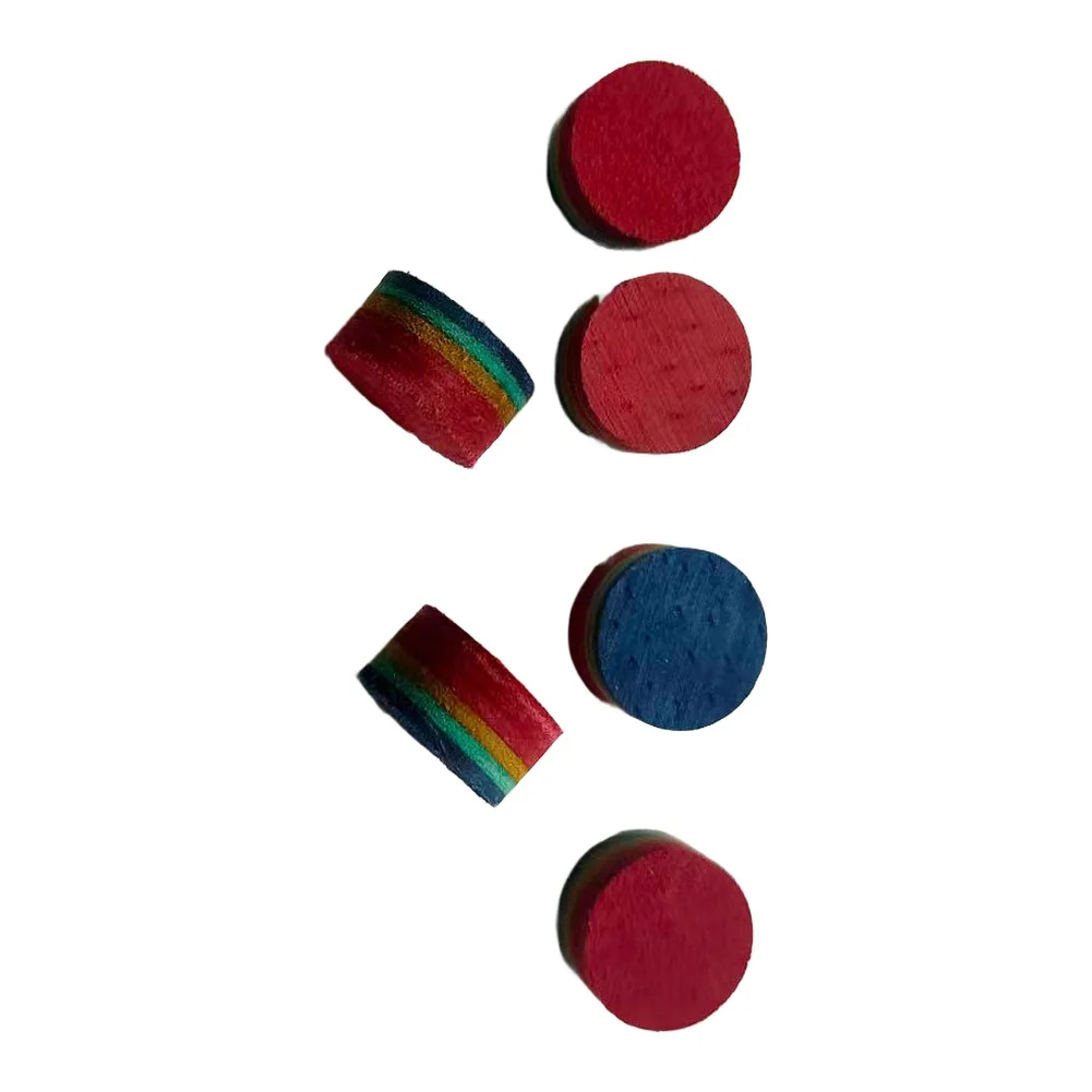 Multiple Colors Pool Cue Tip Can Be Sanded Into Dome Compatible With Common Glues 6-layer Leather Construction