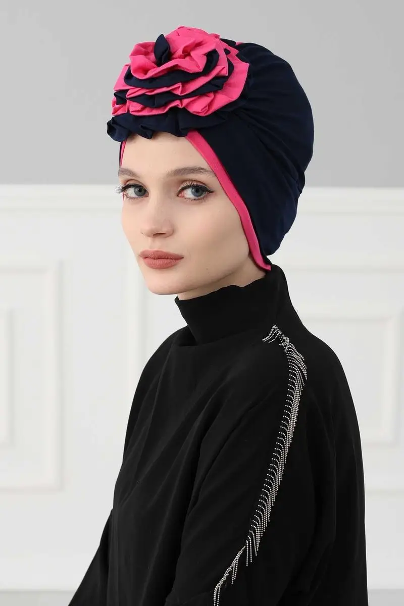 Doppel farbe rose Knochen navy blau