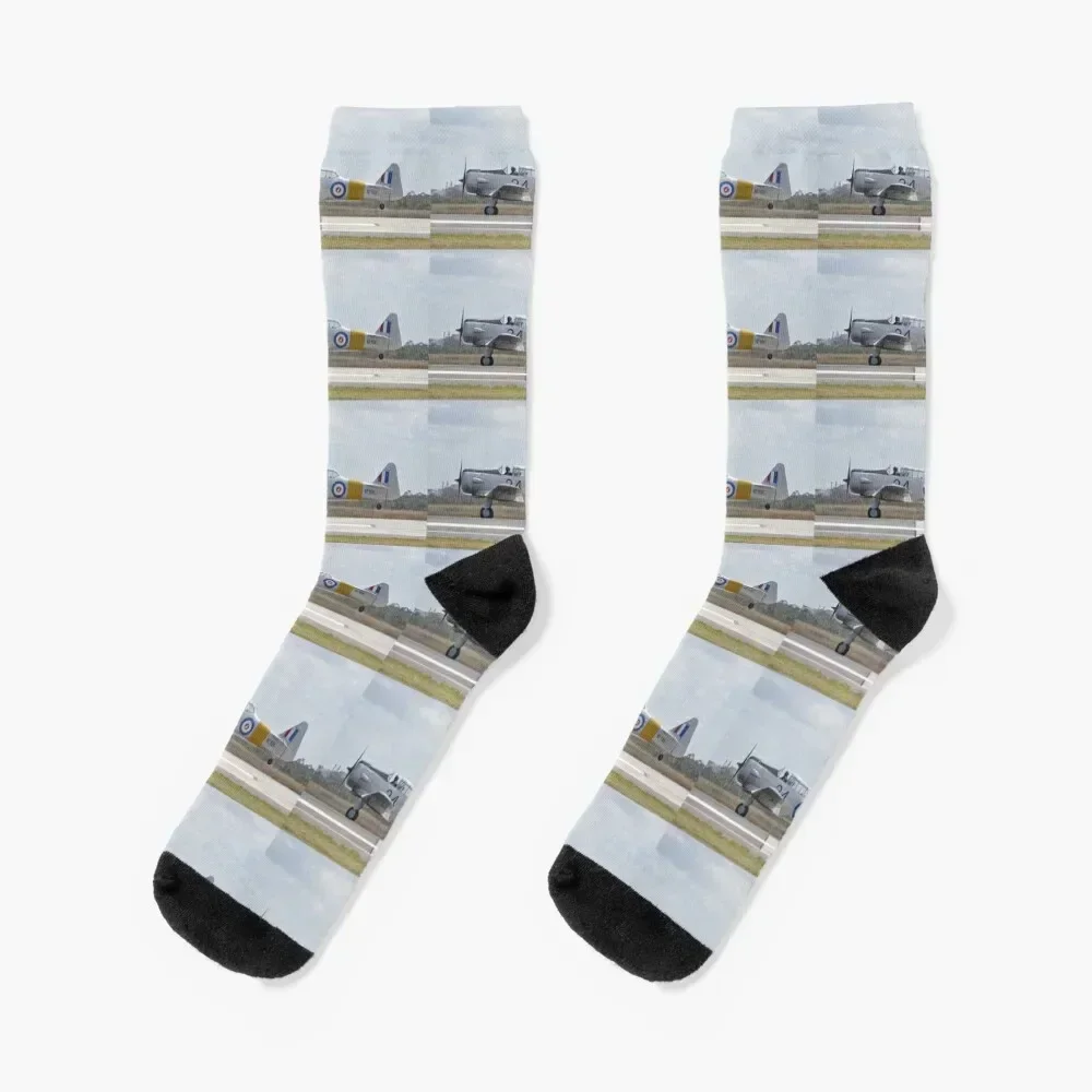 2017 Avalon Airshow - Harvard VH-XNZ Socks colored Soccer Lots gift Boy Child Socks Women's