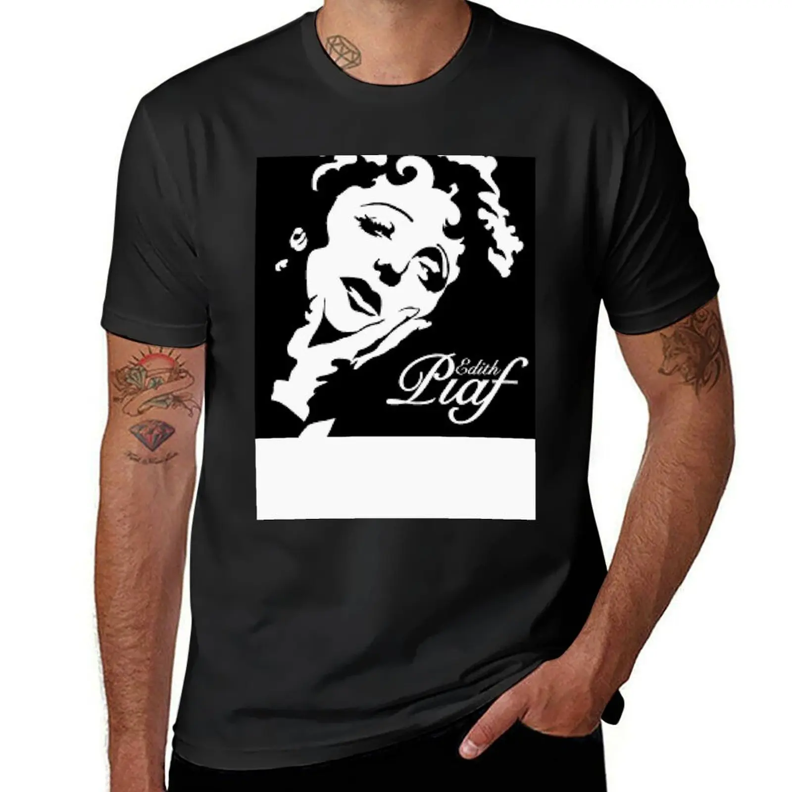 

EDITH PIAF T-Shirt plus size clothes luxury t-shirt cotton graphic tees Clothing designer t shirt men