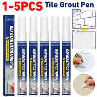 Tile Grout Pen Waterproof Marker Wall Seam Color Pen For Tiles Floor Bathroom Decontamination Seam Repair Cleaner Agents Paint