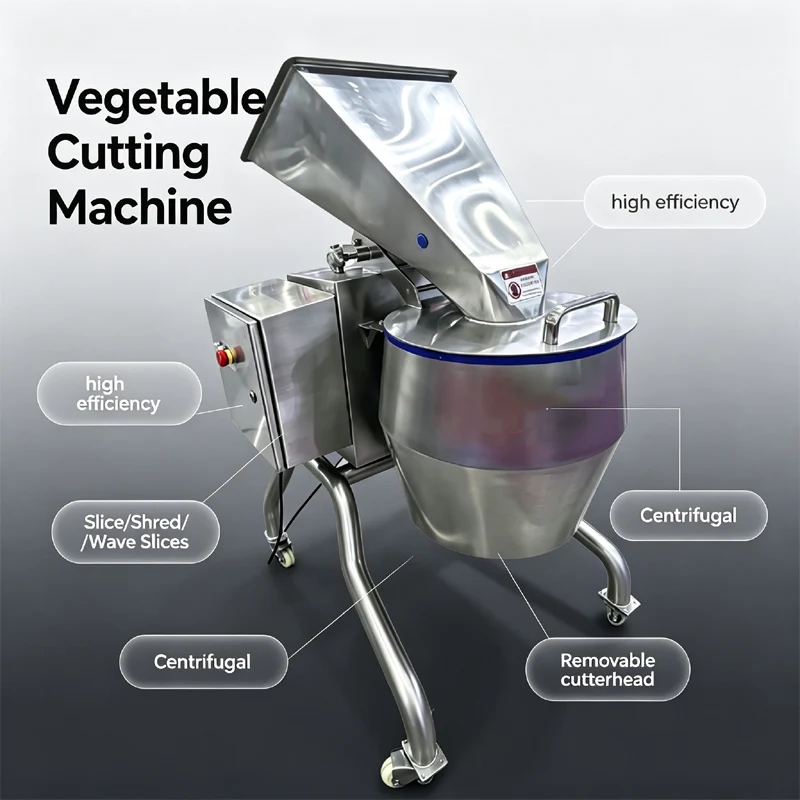 Commercial Stainless Steel Vegetable Cutter Machine Centrifugal Slicing Shredding Equipment For Scallion Potato Carrot