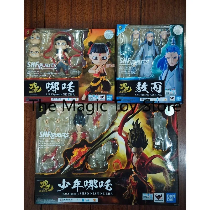 

Original Bandai SHF Nezha & Ao Bing from “The Legend of Nezha” Articulated Action Figure Toy Model Collectible Birthday Gift