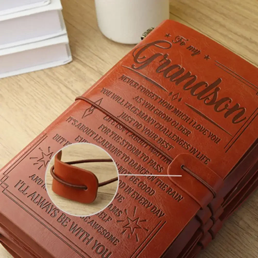 Tagebuch-Notizbuch, glattes Schreiben, hochwertige verdickte Seite, Kunstleder-Notizblock, handgefertigtes Rezeptbuch, Monatsplaner – Detail 19