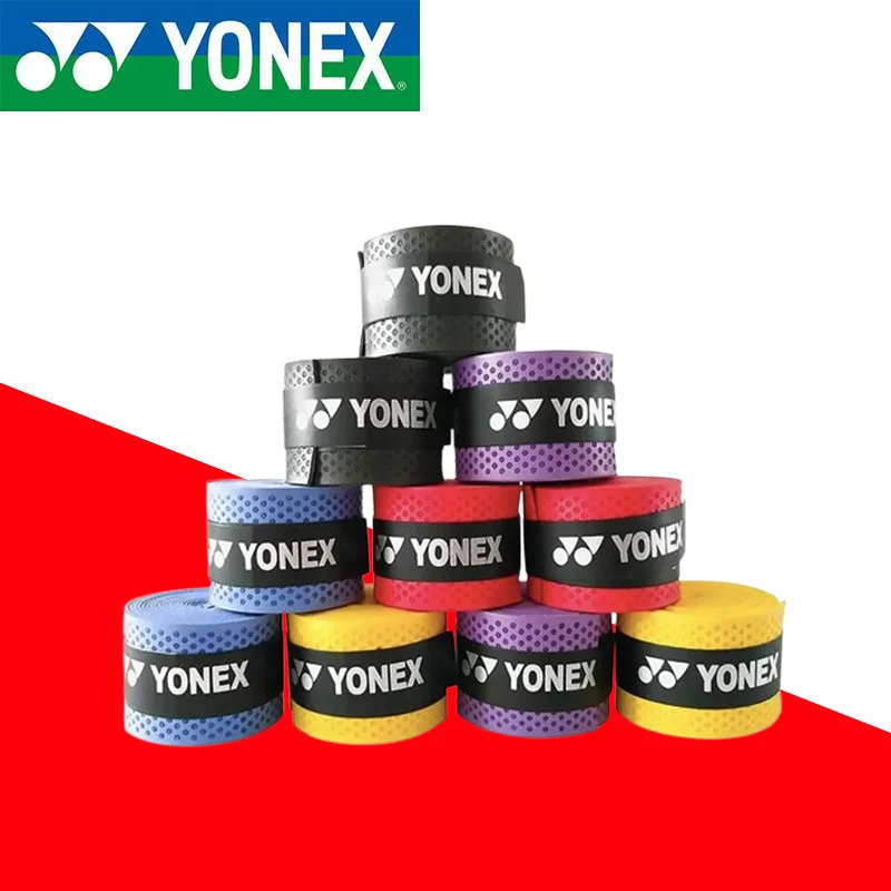 

YONEX Overgrip, впитывающая пот ракетка, противоскользящая теннисная ракетка для бадминтона, противоскользящая лента для ракетки, ручки для бадминтона толщиной 5 мм