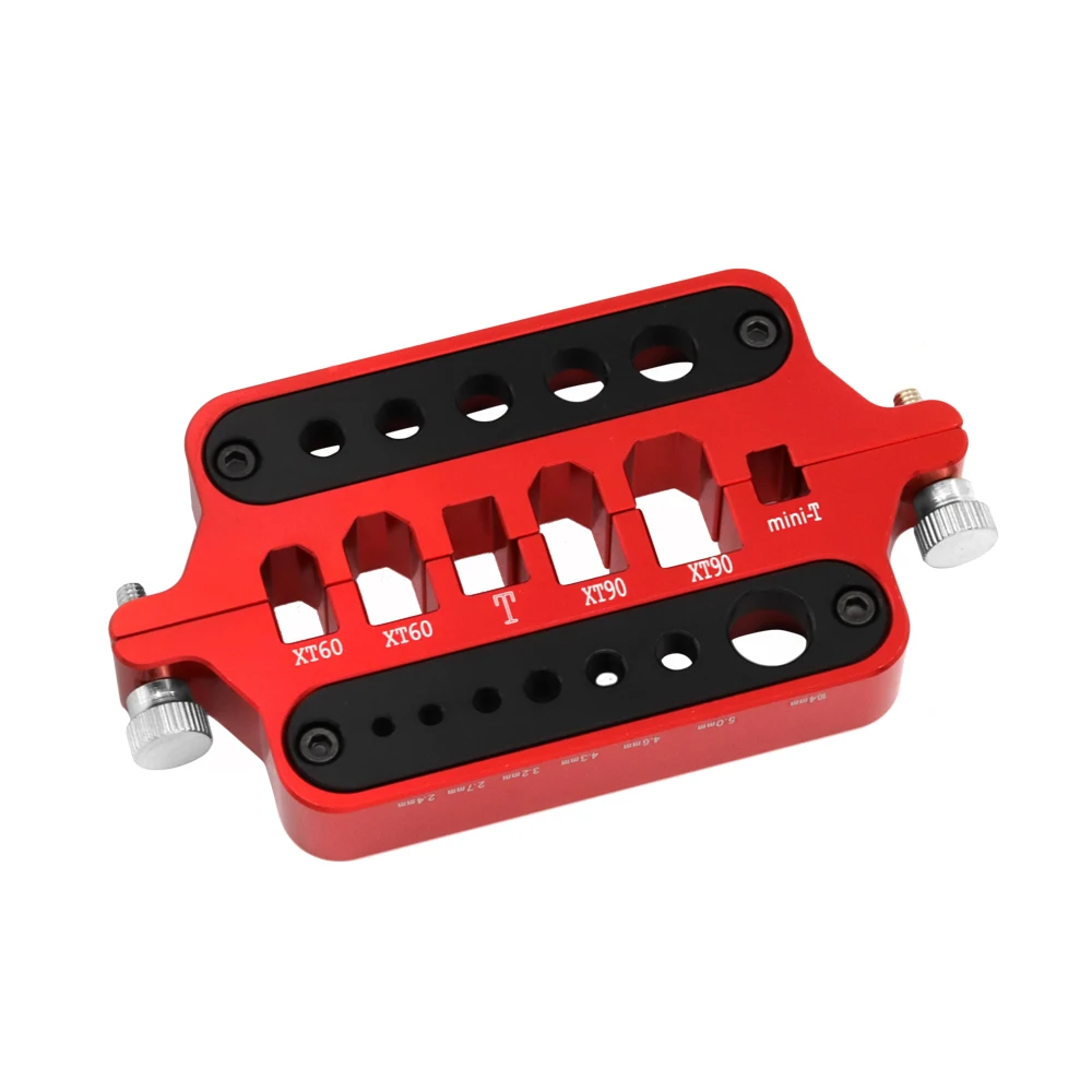 Rc Car Parts Metal Mini Red Soldering Tool Holder Model Cars Drone Marine Welding Tool T Plug Connector Xt60 Xt90