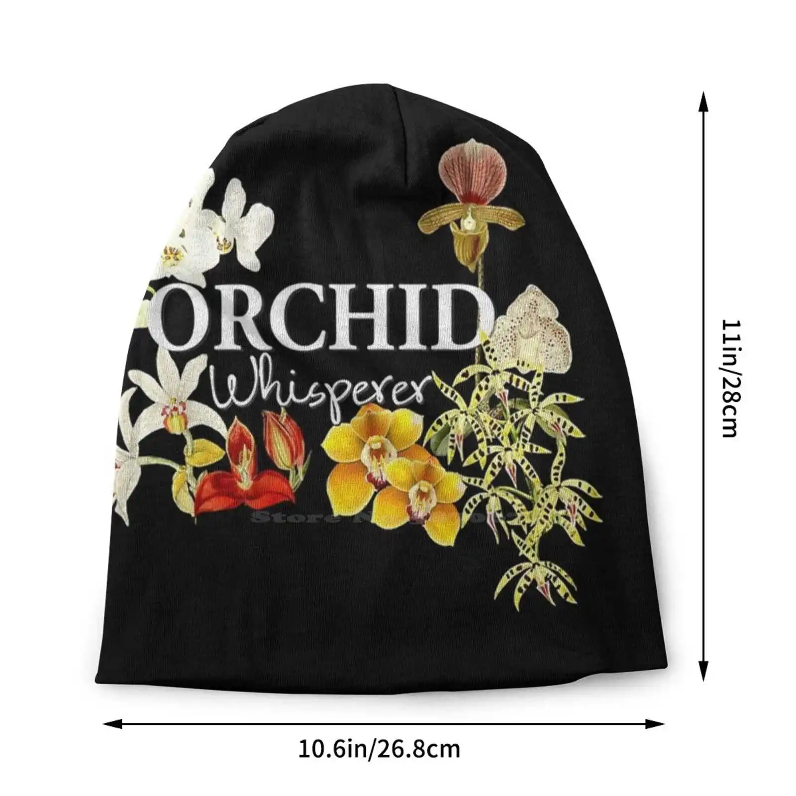 Orchid Whisperer I Love Orchids Knitted Hat Warm Beanie Outdoor Caps Orchid Lover Orchid Funny Orchid Design Orchid Saying