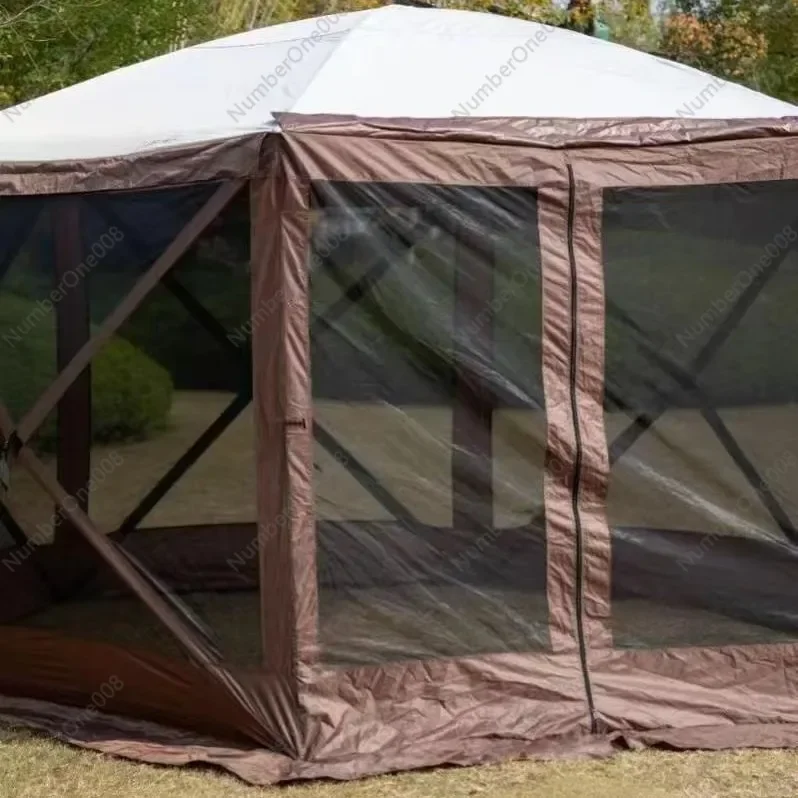 Factory Direct: Hexagonal Outdoor Camping Tent with Thickened Mesh, Anti-Mosquito & Pop - up Sunshade Canopy